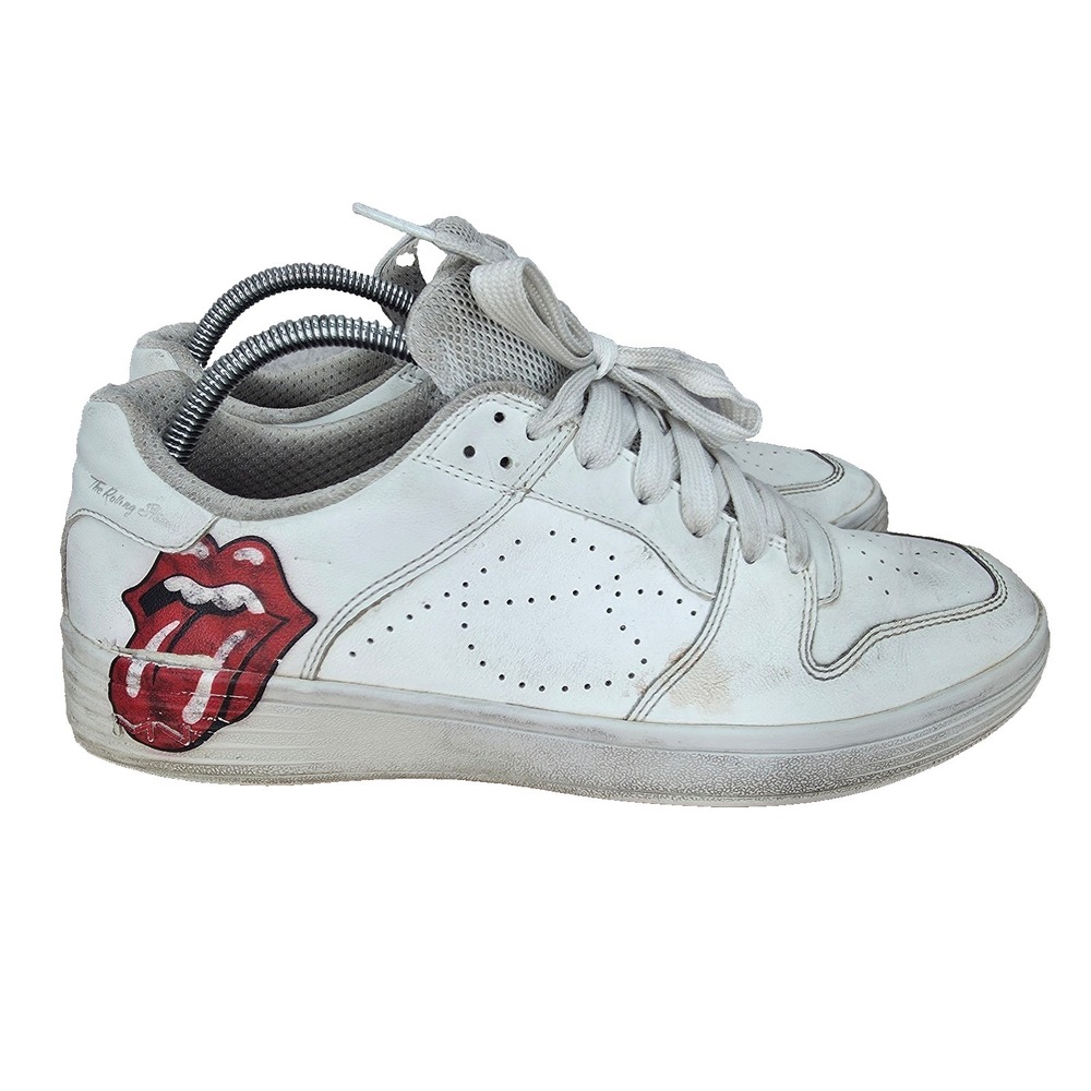 Mark Nason Rolling Stones‎ Shoes Mens 9 White Leather Palmilla RS Marquee
